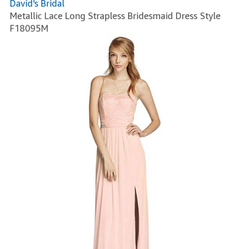 Strapless Lace Bridesmaid Dress